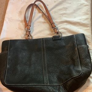 Black Coach tote bag/large purse